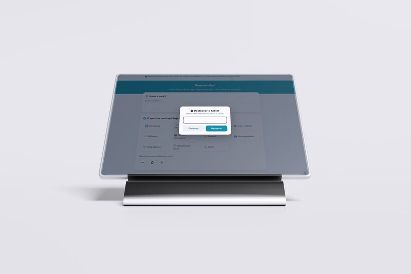 Tablet travado: pedido de PIN